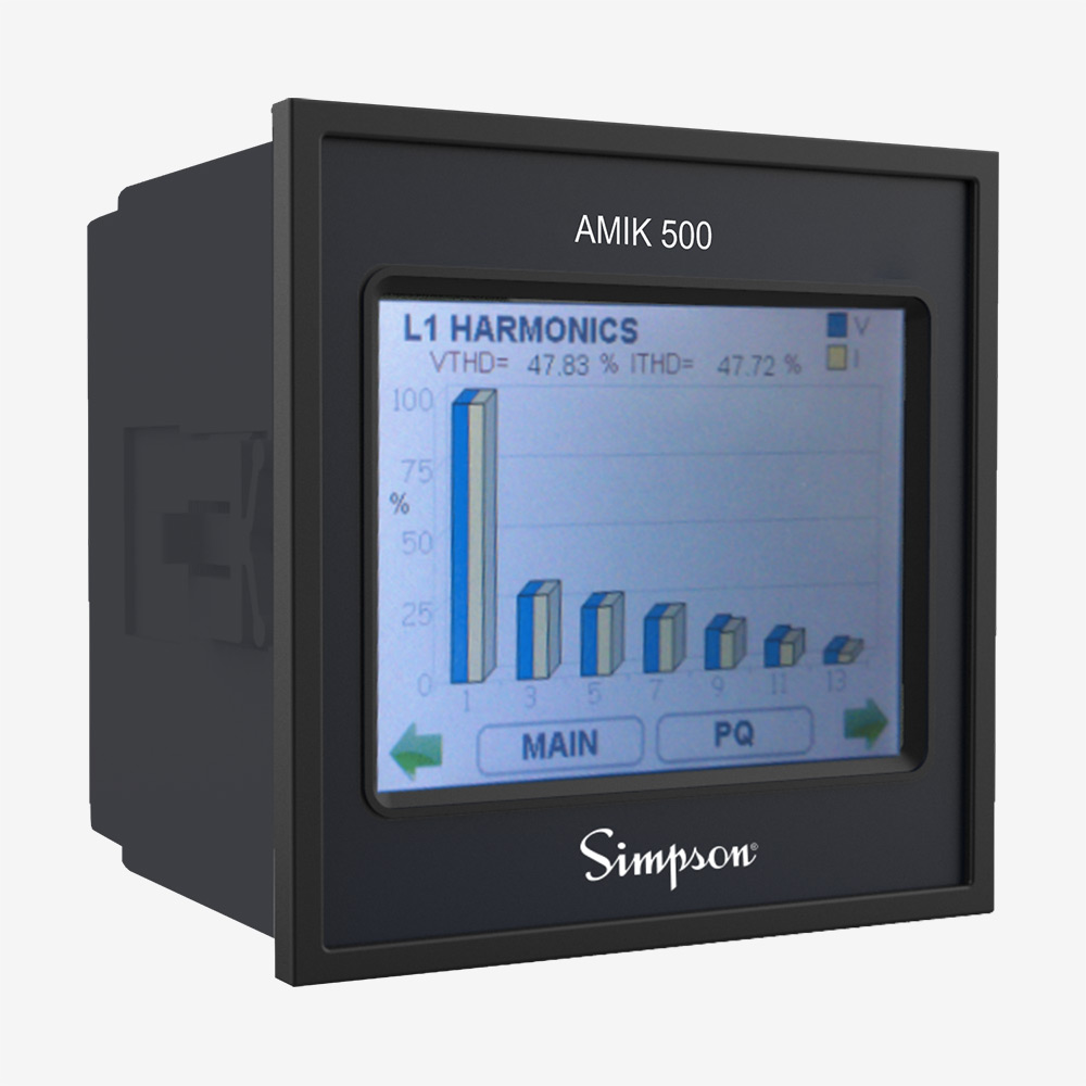 07820 - Simpson - Analog Panel Meter, Black Spade Type Pointer, DC